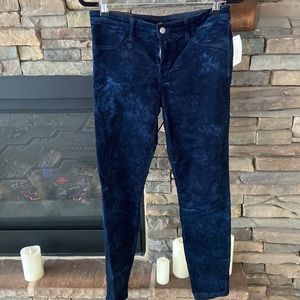 J Brand new navy velvet Jagging